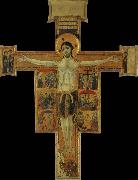 unknow artist The crucifixion with scenes of the suffering Christs oil on canvas